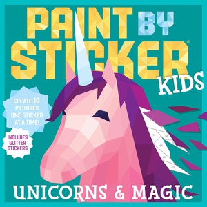 חוברת עבודה PAINT BY STICKER KIDS UNICORNS & MAGIC
