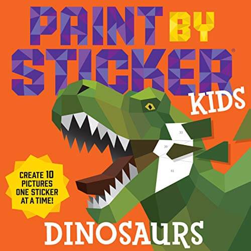 חוברת עבודה PAINT BY STICKER KIDS DINOSAURS
