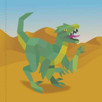 חוברת עבודה PAINT BY STICKER KIDS DINOSAURS