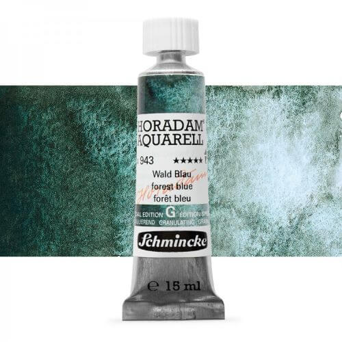 צבעי מים HORADAM Supergranulierend GALAXIE forest blue 943 15ML