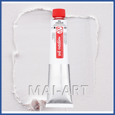 צבע שמן ארט קרייאשן Titanium White (Safflower Oil) 105 200ML טלנס