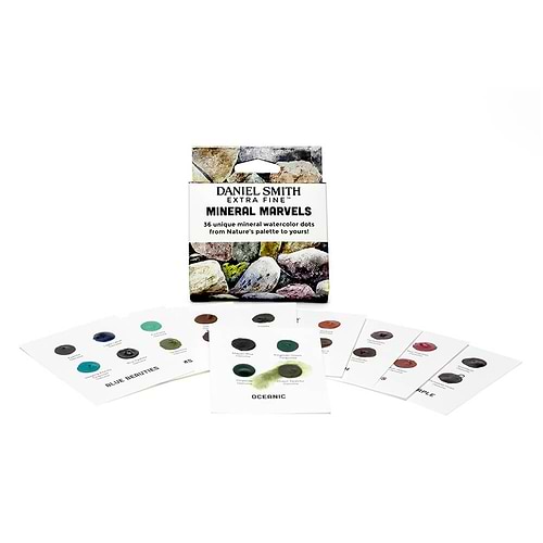 ערכת צבעי מים נקודות DANIEL SMITH MINERAL MARVELS