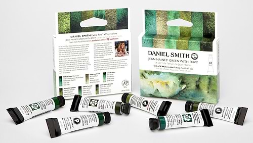סט 6 צבעי מים DANIEL SMITH JEAN HANINES GREEN WITH ENVY