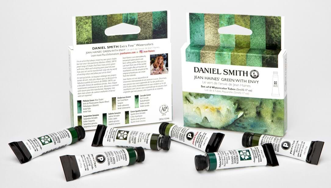 סט 6 צבעי מים DANIEL SMITH JEAN HANINES GREEN WITH ENVY