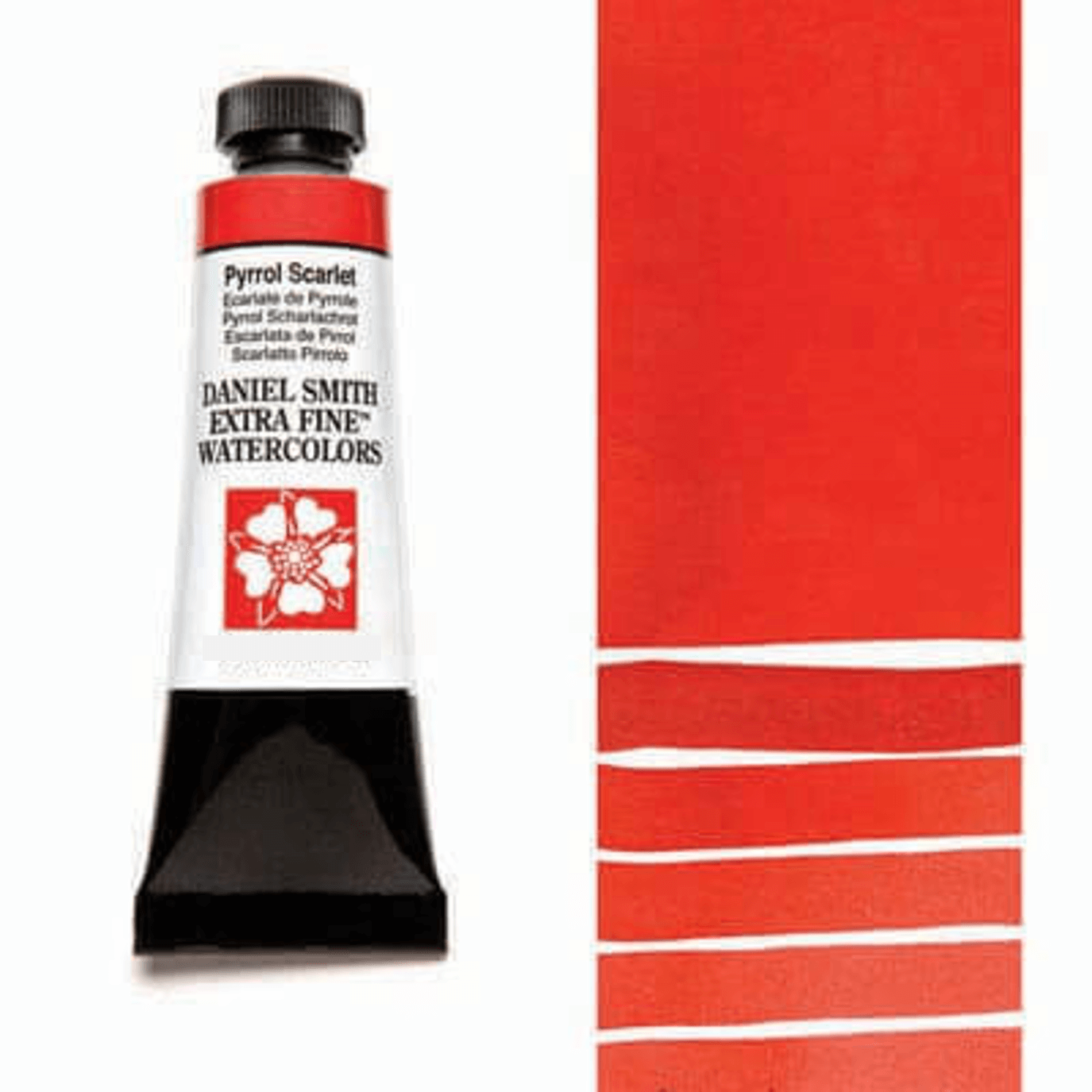 צבע מים שפופרת pyrrol scarlet 5ML S3  DANIEL SMITH 