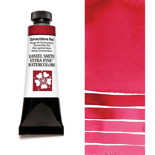 צבע מים שפופרת quinacridone red 5ML S2  DANIEL SMITH 
