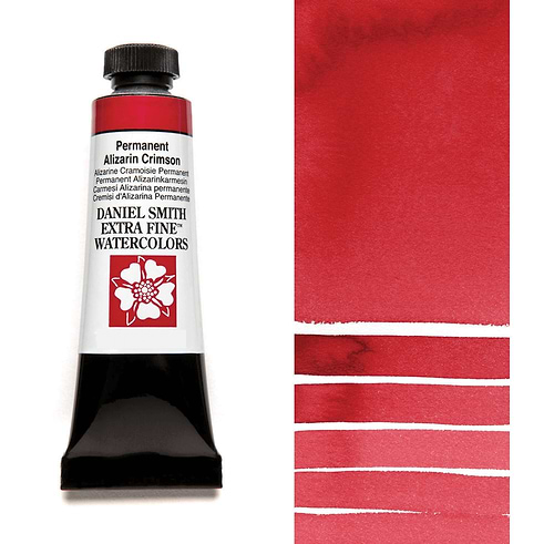 צבע מים שפופרת PERM ALIZARIN CRIMSON 5ML S2  DANIEL SMITH 