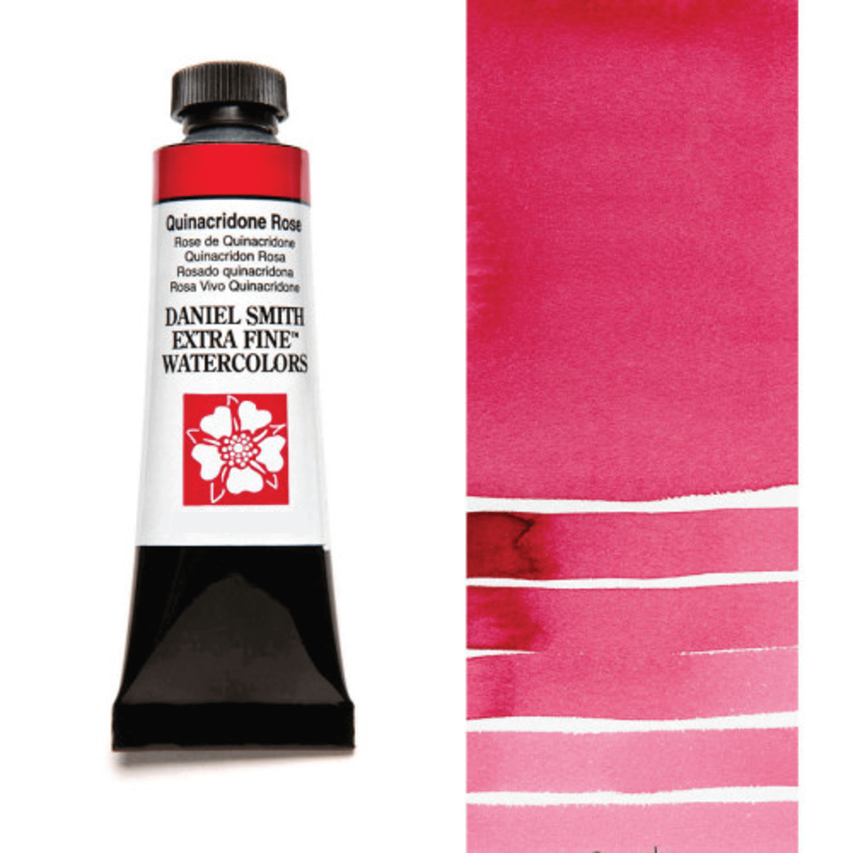 צבע מים שפופרת QUINACRIDONE ROSE 5ML S2  DANIEL SMITH 