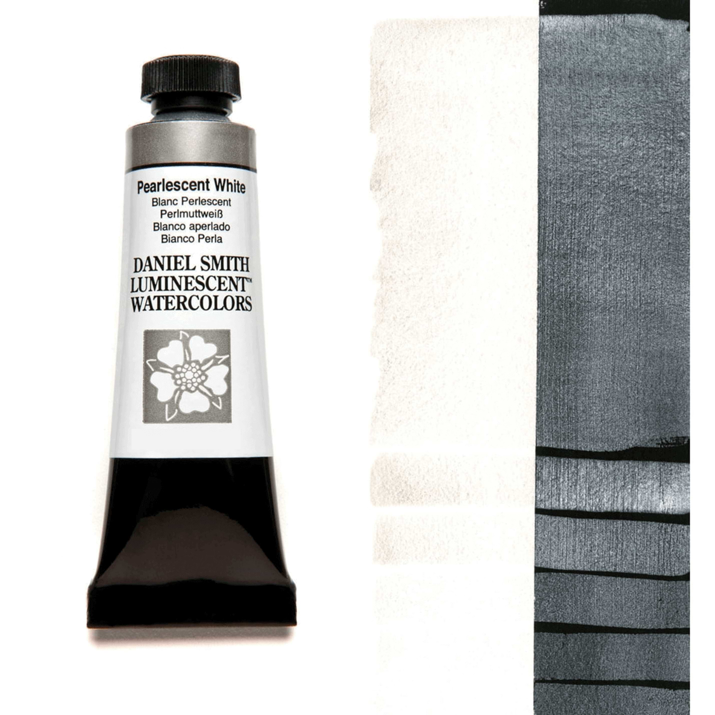 צבע מים שפופרת pearlescent white 5ML S1  DANIEL SMITH 