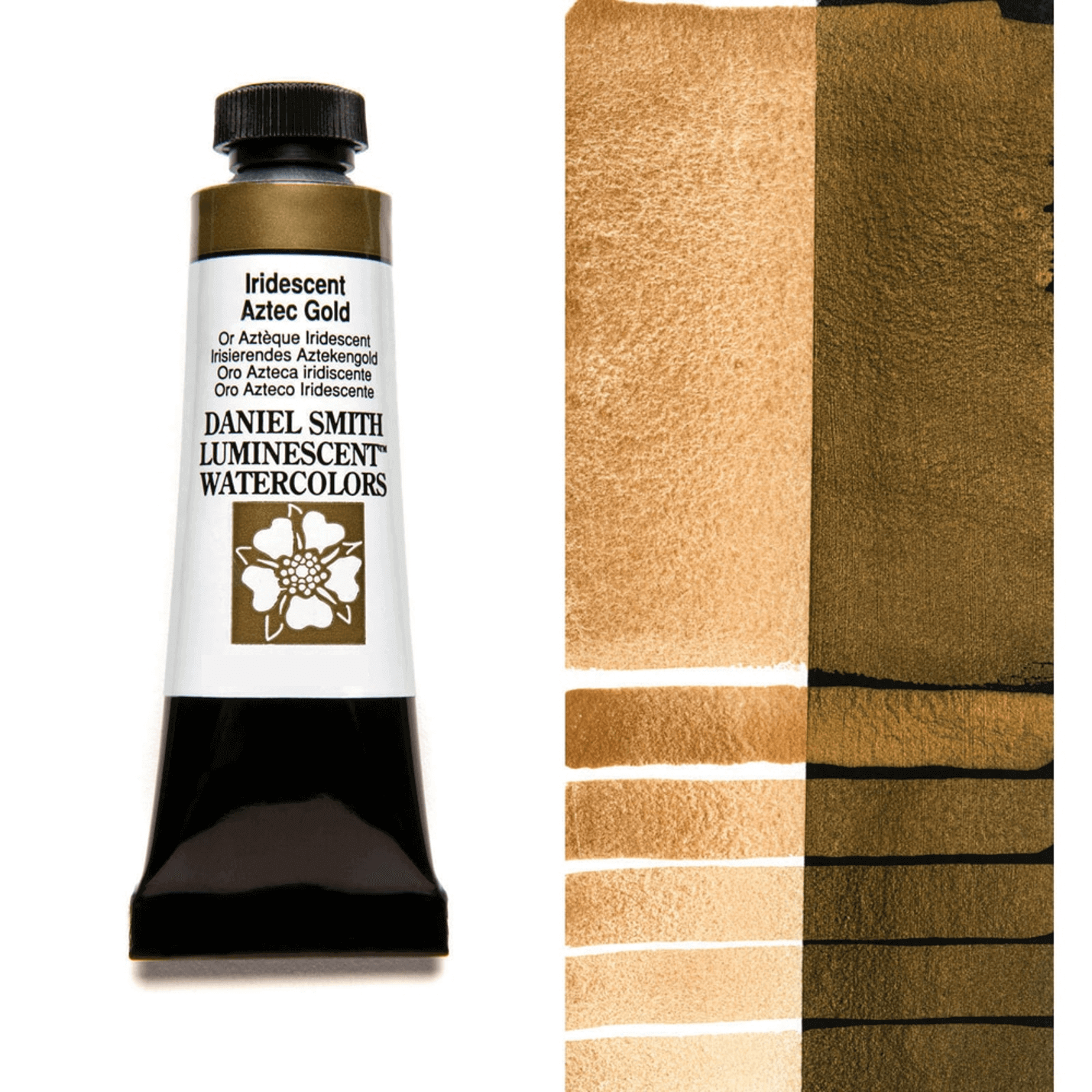 צבע מים שפופרת lridescent aztec gold 5ML S1 DANIEL SMITH 