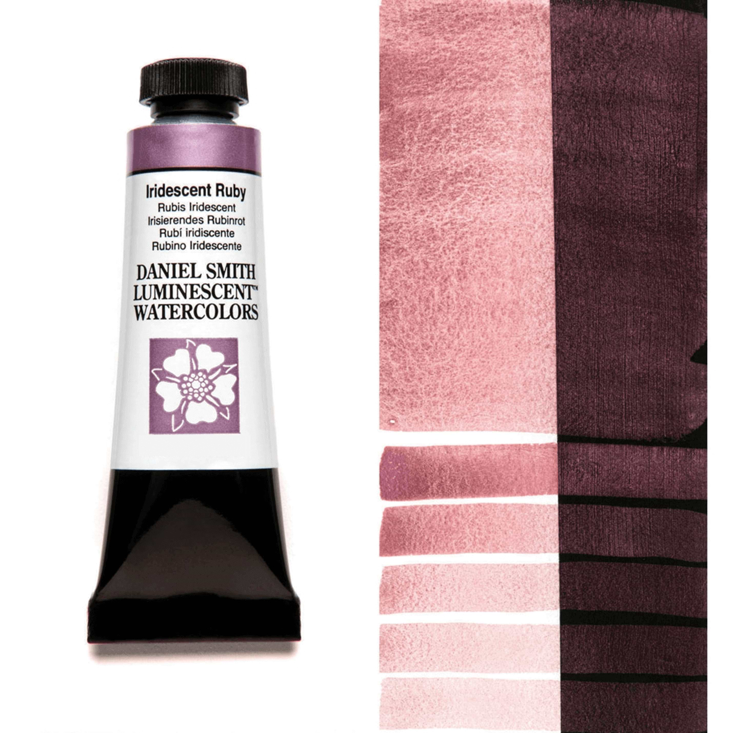 צבע מים שפופרת lridescent ruby 5ML S1 DANIEL SMITH 
