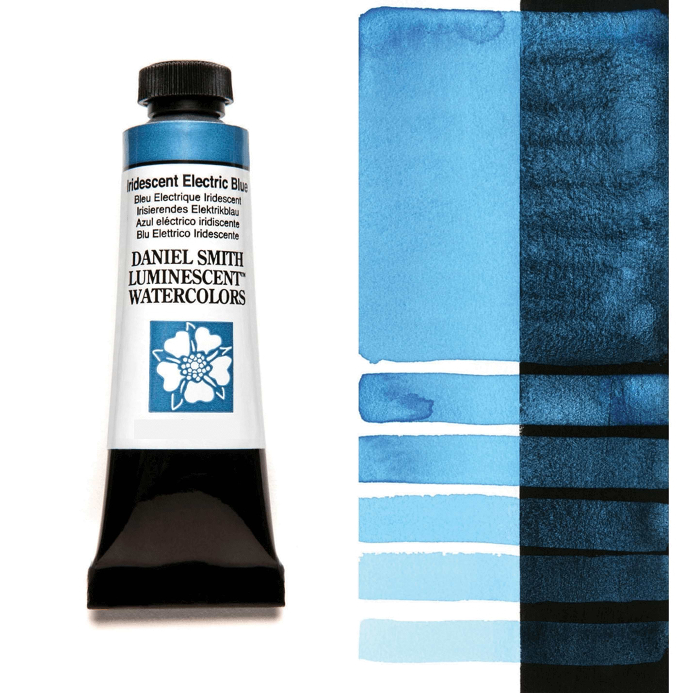 צבע מים שפופרת lridescent electric blue 5ML S1 DANIEL SMITH 