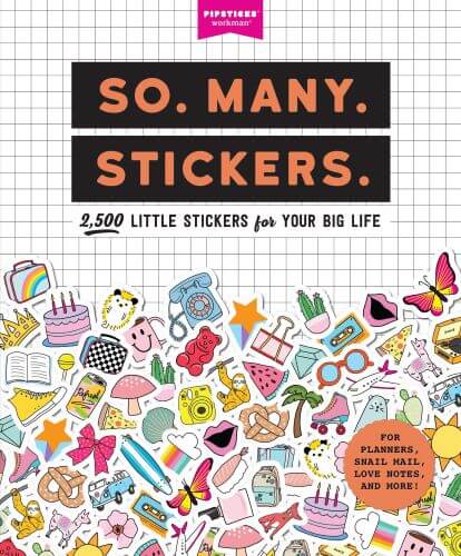 ספר מדבקות  SO.MANY STICKERS 2500 STICKERS  FOR YOUR BIG LIFE