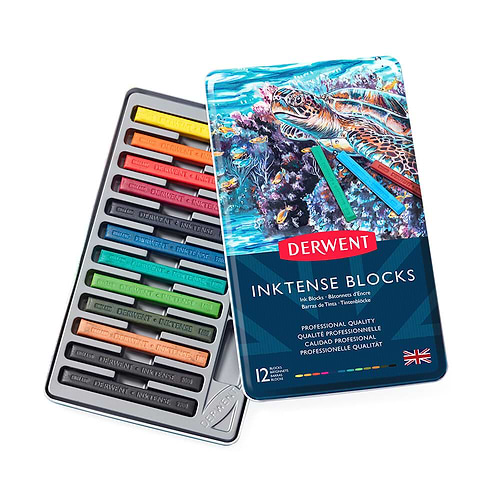 סט 12 INKTENSE BLOCKS DERWENT