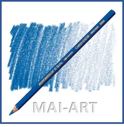 עפרון אקוורל  CARAN D'ACHE SUPRACOLOR 370 Gentian Blue