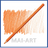 עפרון אקוורל  CARAN D'ACHE SUPRACOLOR0 040 Reddish Orange קרנדש