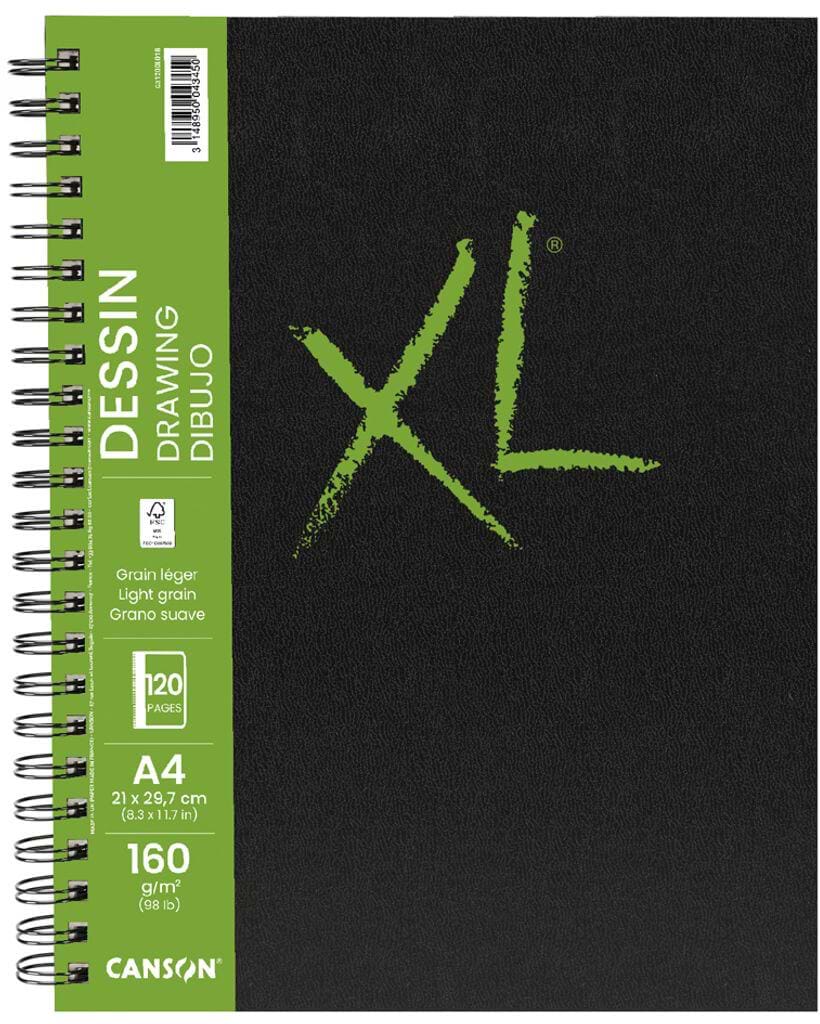 סקטץ בוק XL DESSIN A4 160GM ספירלה כריכה קשה