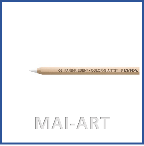 עפרון אנתרופוסופי בודד  FARB-RIESEN COLOR GIANTS LYRA White
