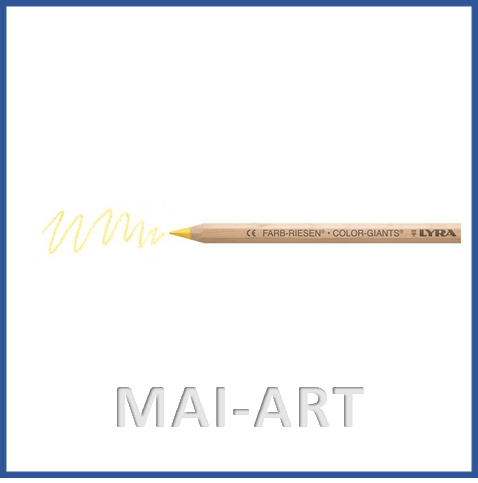 עפרון אנתרופוסופי בודד  FARB-RIESEN COLOR GIANTS LYRA Zinc Yellow