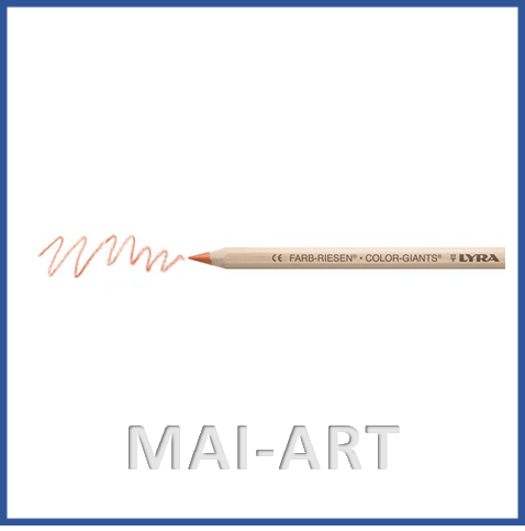 עפרון אנתרופוסופי בודד  FARB-RIESEN COLOR GIANTS LYRA Light Orange