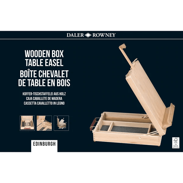 כן ציור שולחני קופסא DALER ROWNEY EDINBURGH
