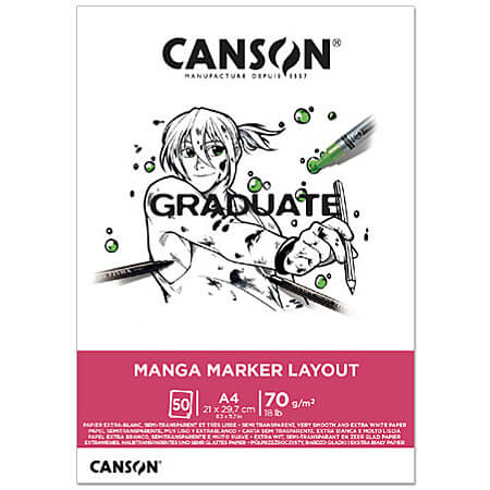בלוק למרקרים MANGA MARKER LAYOUT CANSON A4