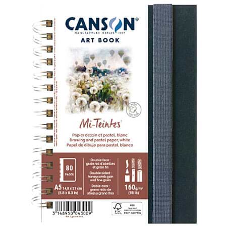 סקטץ בוק CANSON ART BOOK MI-TEINTES A5 ספירלה