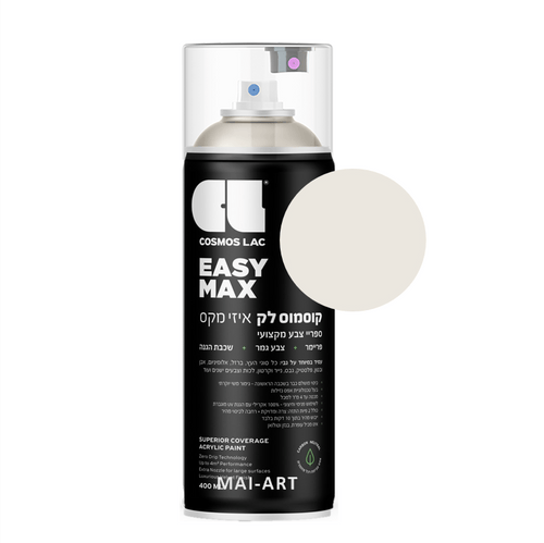 ספריי צבע מקצועי  CREAM WHITE 9001 COSMOS LAC 400ML