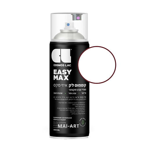 ספריי צבע מקצועי   WHITE 9010 COSMOS LAC 400ML