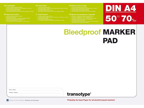 בלוק מרקרים A4 לקופיק BLEEDPROOF MARKER PAD