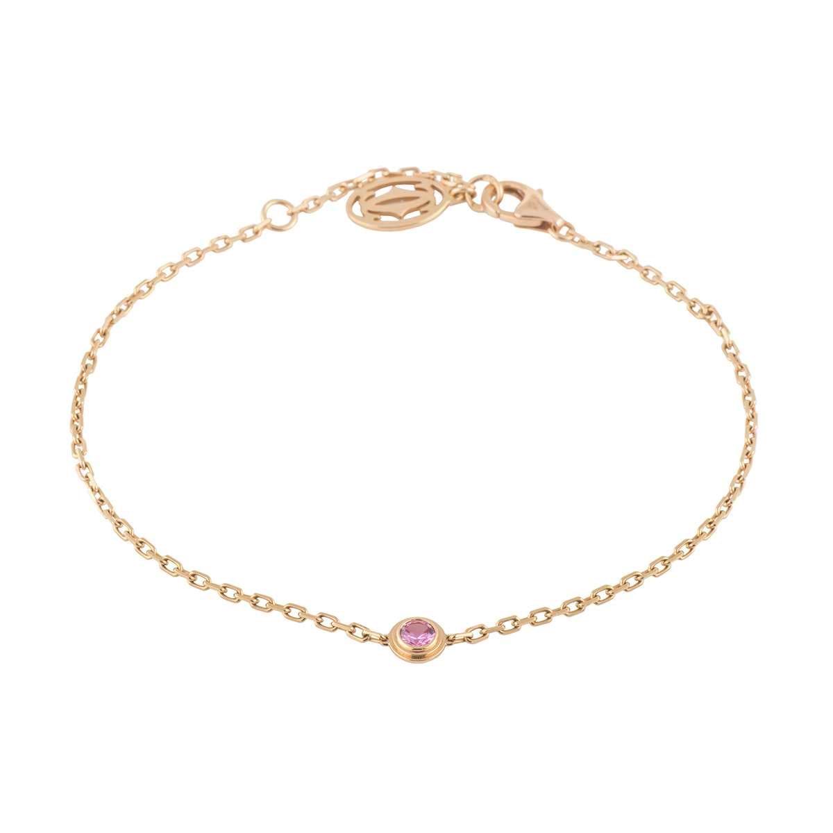 洗練ジュエリー【Cartier】Cartier d'Amour bracelet Pink Gold CARTIER 18K Pink Gold Diamond XS D'Amour Bracelet 1266320