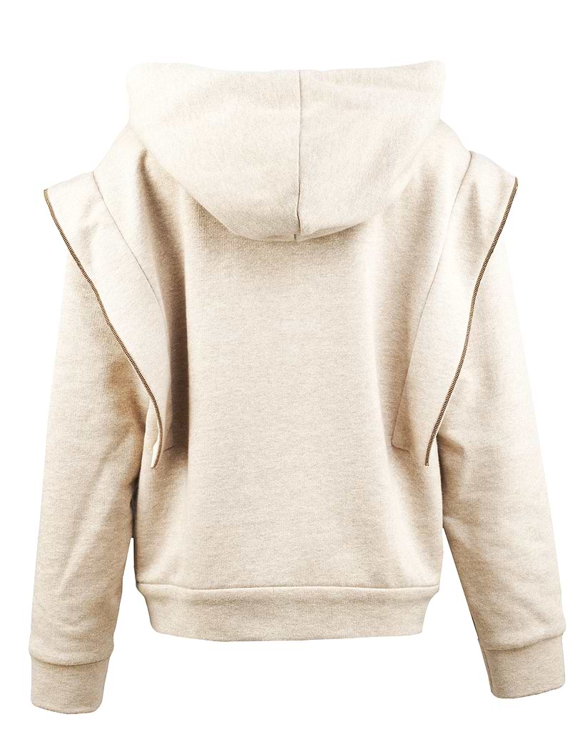 Zipped cotton hoodie Brunello Cucinelli for kids - buy in