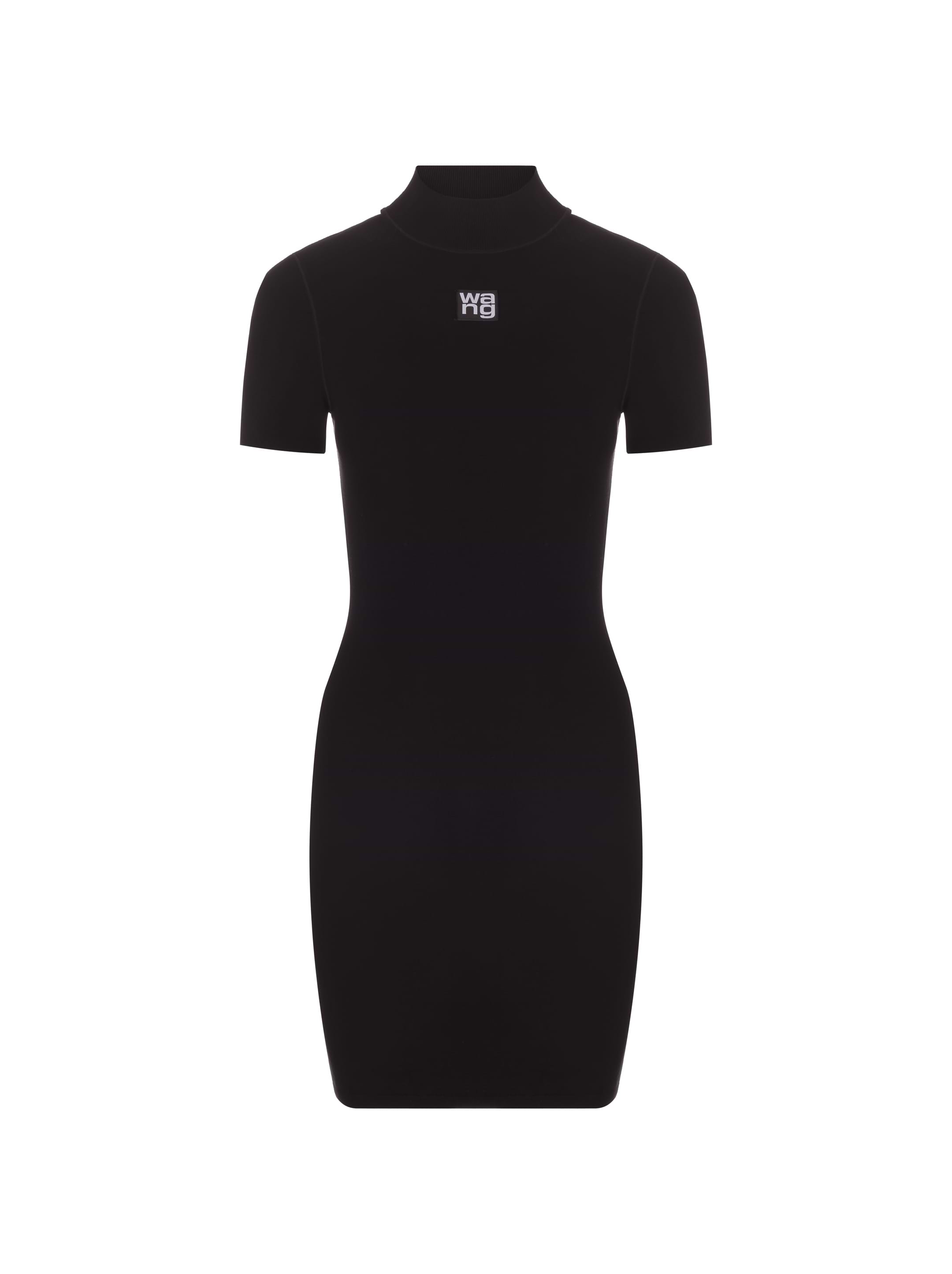 【送料&関税込】T by Alexander Wang Long Dress With Logo Blue Dress with logo T by Alexander Wang