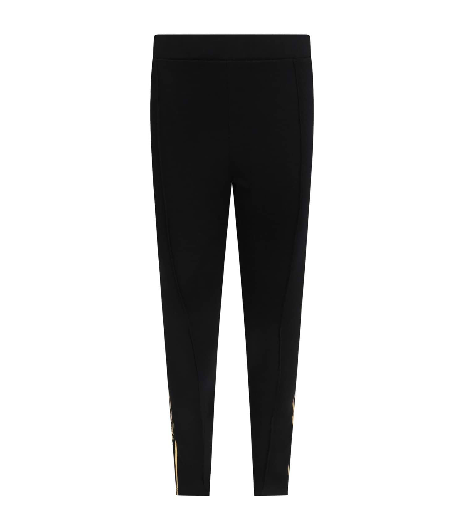 【送料&関税込】Balmain Leggings In Black Viscose Balmain Black Viscose Zipped Leggings Balmain