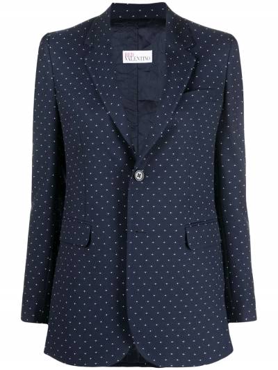 Polka dot single-breasted blazer RED Valentino for women