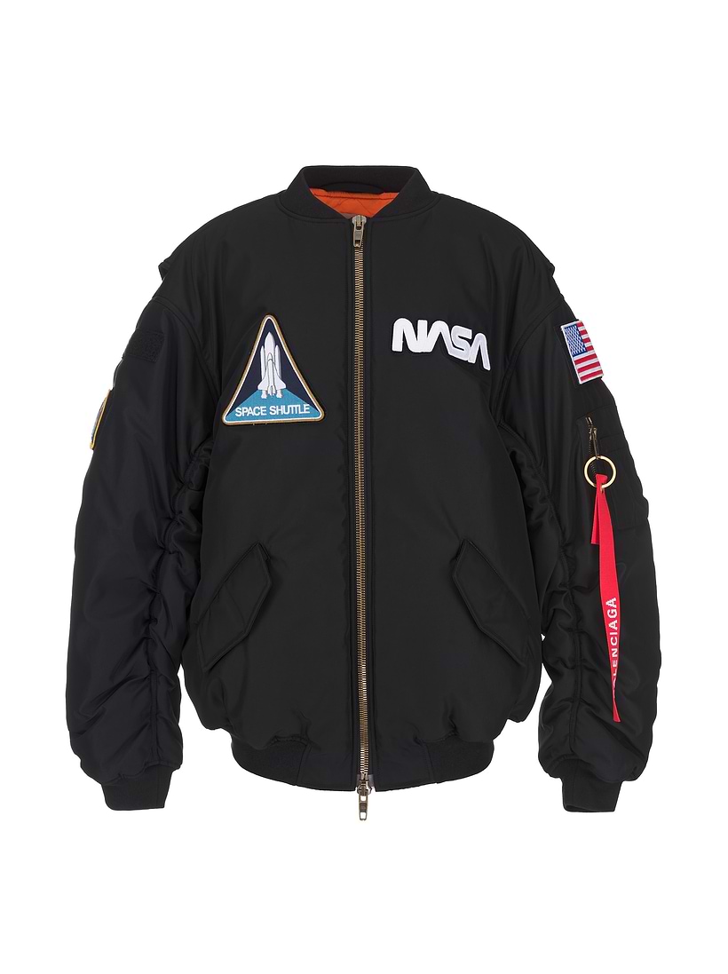 【VIP価格】BALENCIAGA Oversized Bomber Balenciaga Paris Oversized Bomber Jacket | Black | FARFETCH