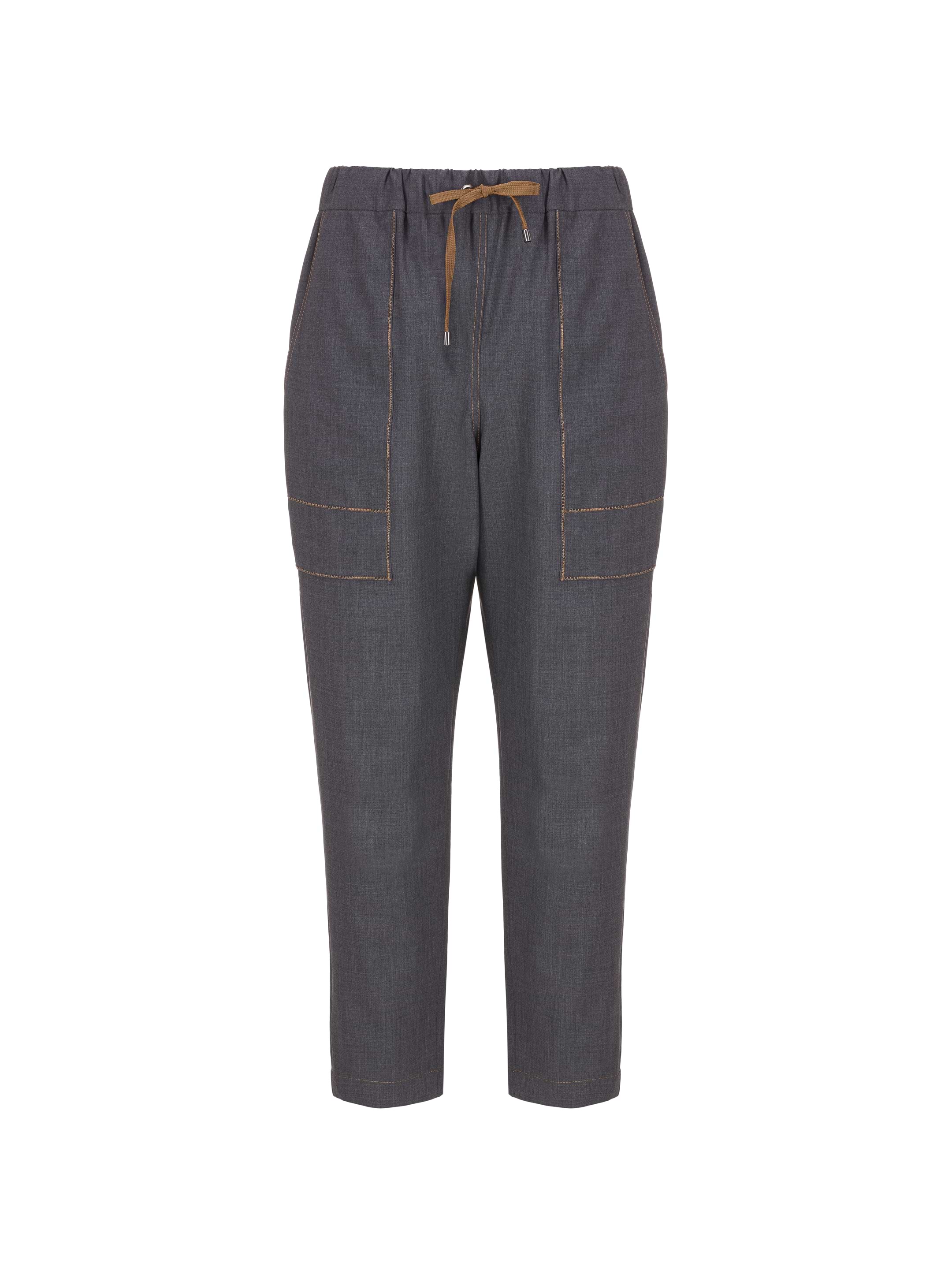 パンツ FABIANA FILIPPI PAD265F320L191_1261 Trousers Cotton Linen and viscose trousers, light sand for Women | Fabiana
