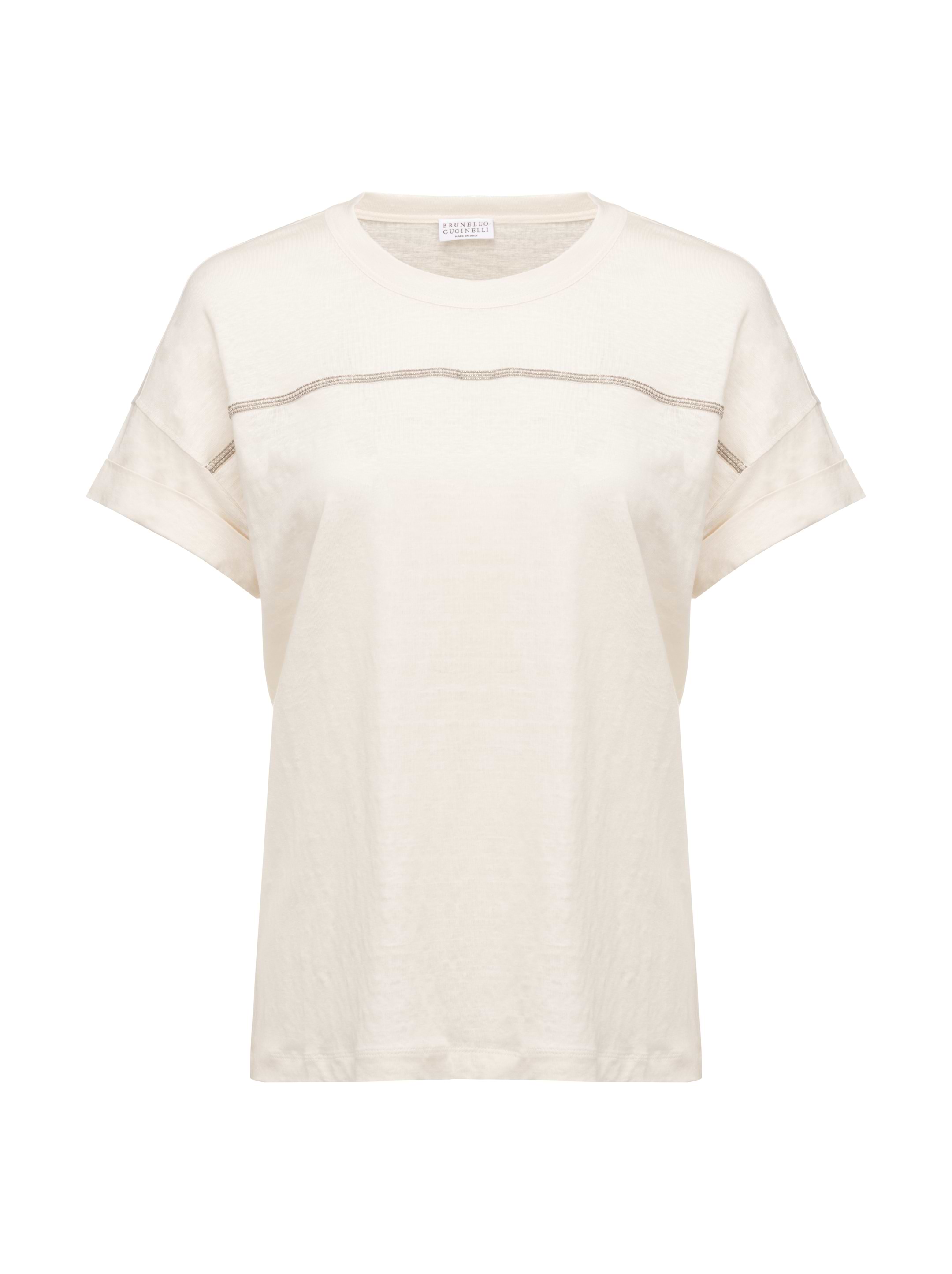 ビーズ★コットン混★Tシャツ★ BRUNELLO CUCINELLI Brunello Cucinelli Cotton Jersey Paris T-Shirt | Saks Fifth