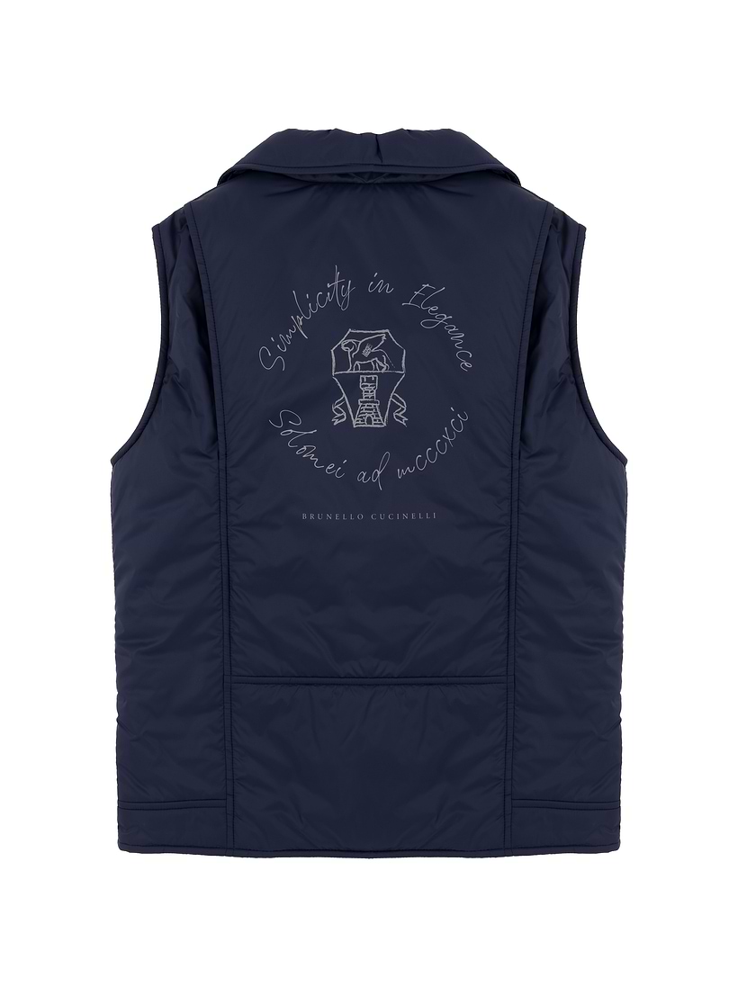 ダウンベスト BRUNELLO CUCINELLI LOGO DOWN VEST Logo down vest Brunello Cucinelli for kids - buy in the