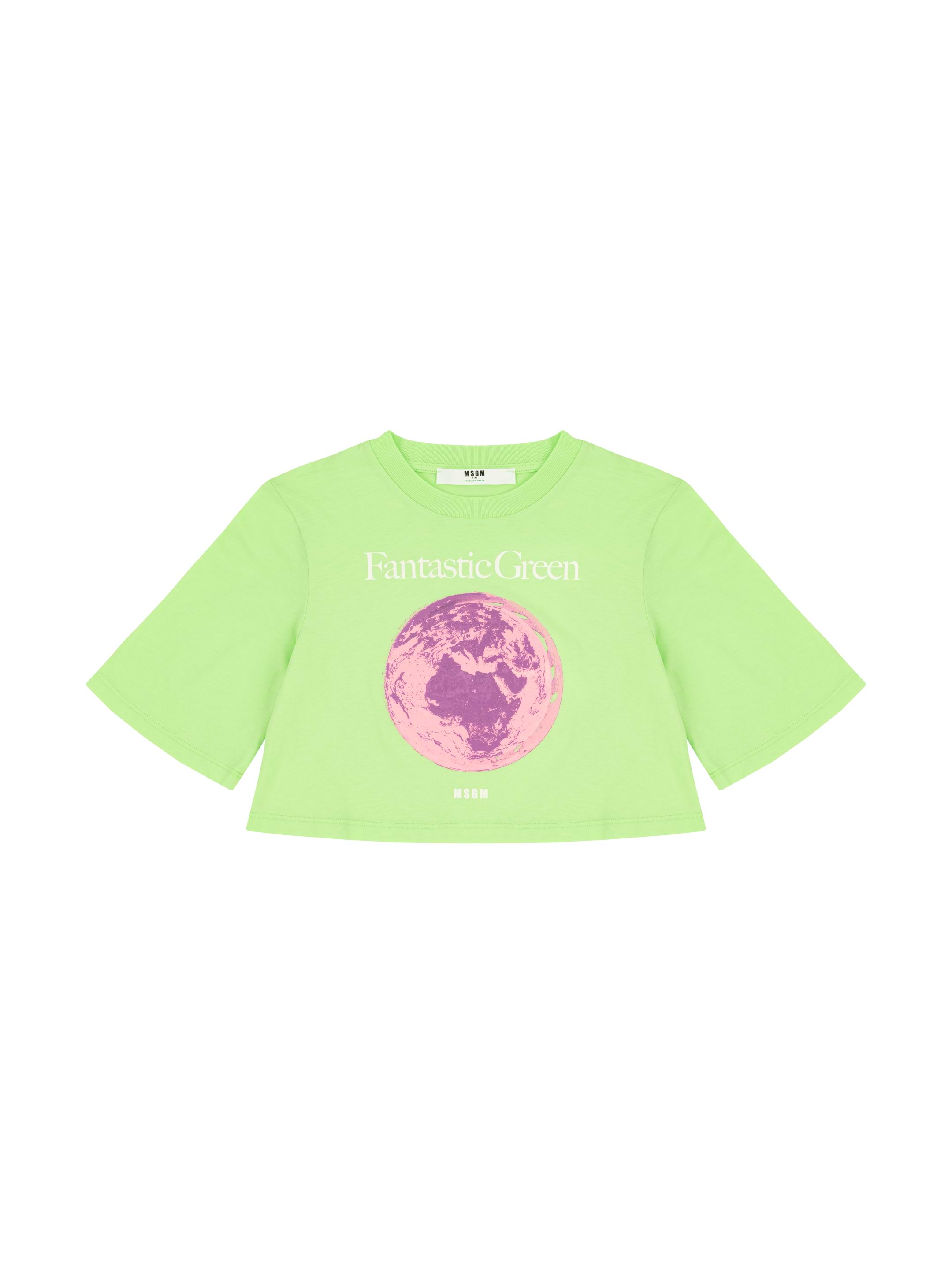 Fantastic Green T-shirt MSGM for kids - buy in the official