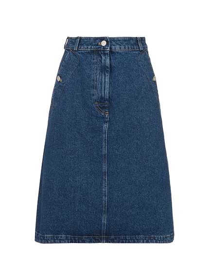 【KENZO】Stone Bleach Denim Skirt/追跡+関税+全国送料込み ☆送料・関税込☆KENZO☆STONE BLEACH DENIM SKIRT☆