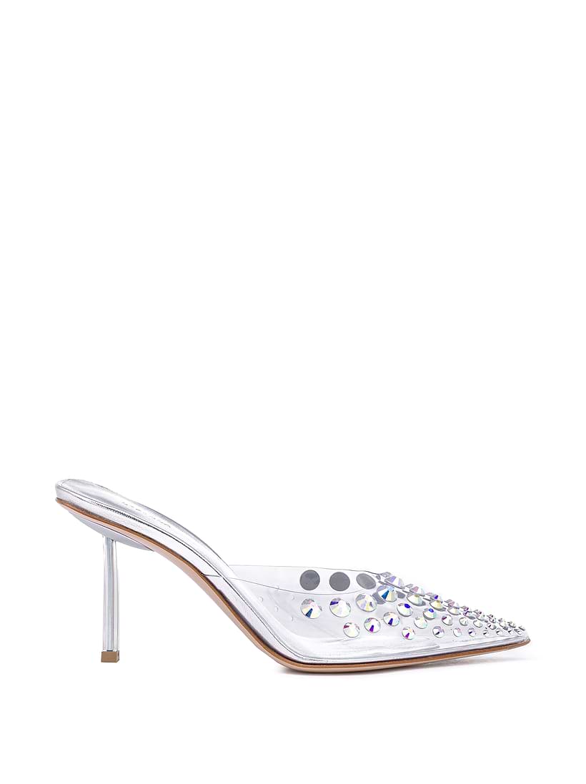 Herlipto LinenBlendCrystalMules 38 ミュール herlipto Linen Blend Crystal Mules