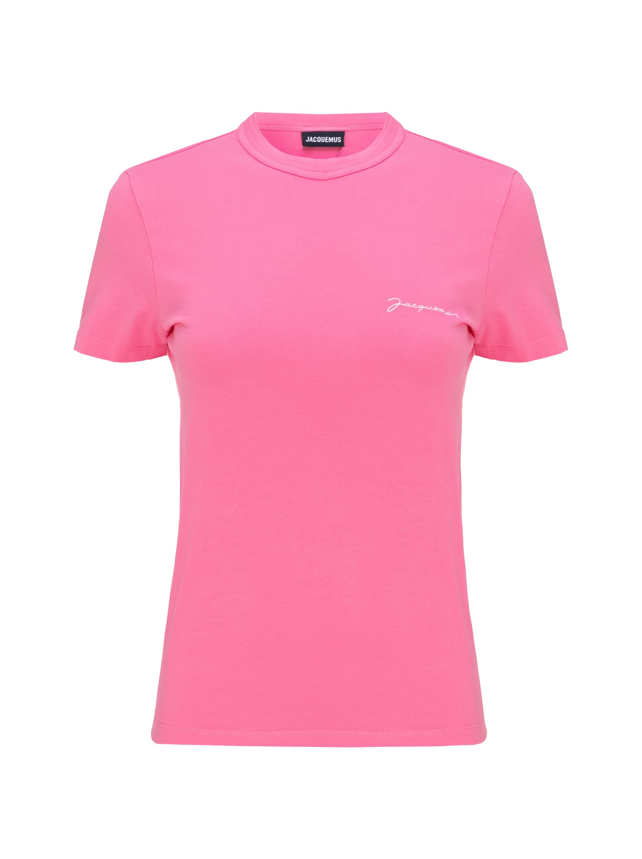 JACQUEMUS ピンク Tシャツ S T-shirt with logo Jacquemus for women - buy in the official