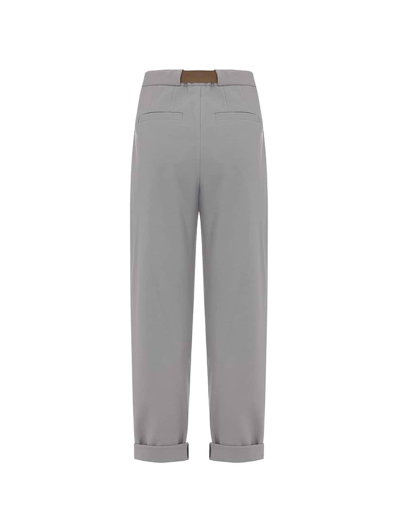 パンツ Brunello Cucinelli Beige Cotton Joggers Brunello Cucinelli Contrasting Cuff Cotton Blend Joggers