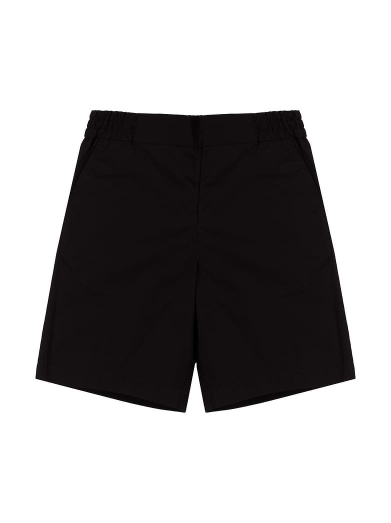 Burberry Boys Black Cotton Shorts Burberry Boys Black Cotton Knit