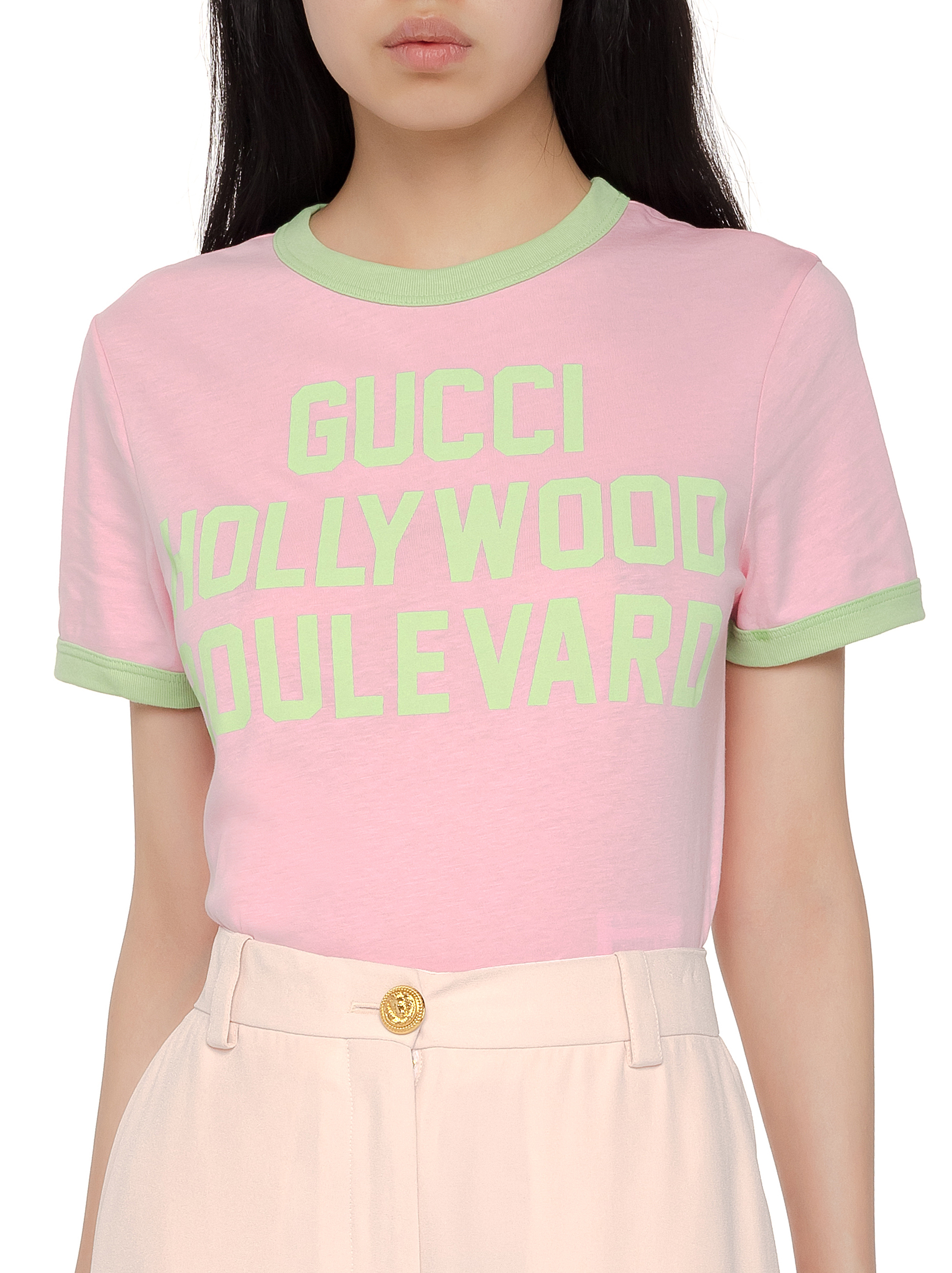 【GUCCI】WEB CROPPED T-SHIRT Gucci x adidas Cropped T-Shirt White - SS22 - US