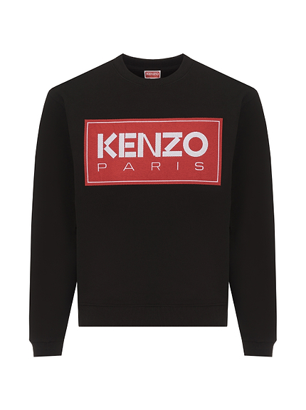 Cotton logo sweatshirt Kenzo for men - buy in the official