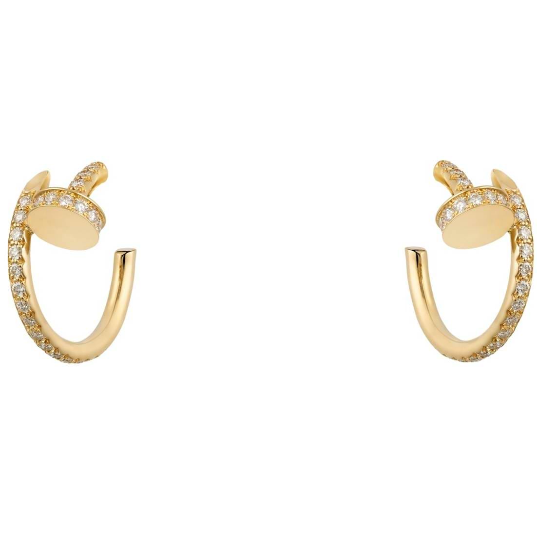 【国内発送★Cartier】JUSTE UN CLOU EARRINGS ロゴピアス CRB8301430 - Juste un Clou earrings - Yellow gold, diamonds
