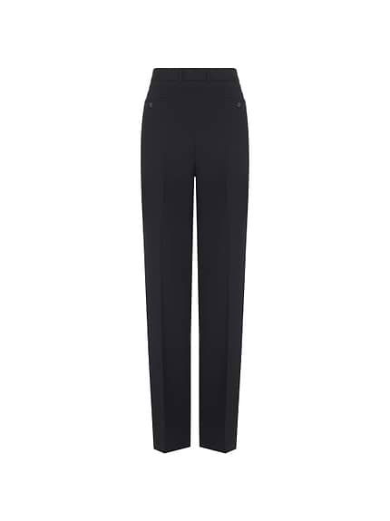 パンツ Fabiana Filippi High-Waisted Black Pants Fabiana Filippi women's Woolen straight leg pants - buy for