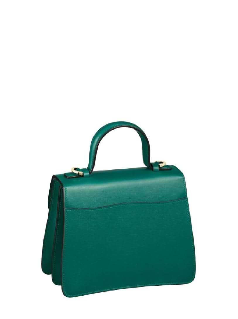 バッグ Cartier green leather hand bag Cartier Vintage Shoulder bag Handbag Green Leather Used